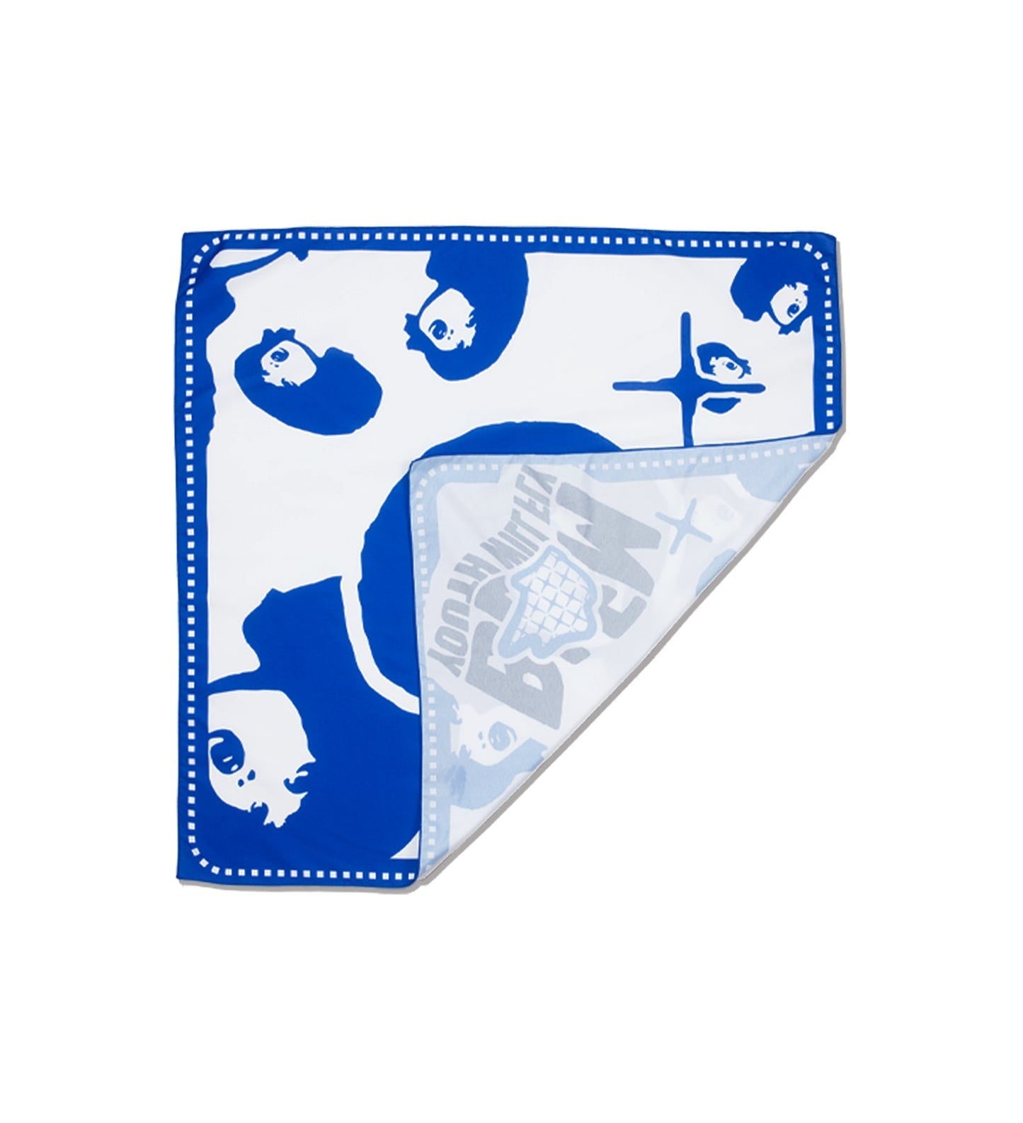 Alt view of blue blem bandana