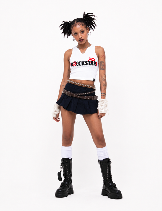 [ Blem Rockstar Crop Tank Top ]